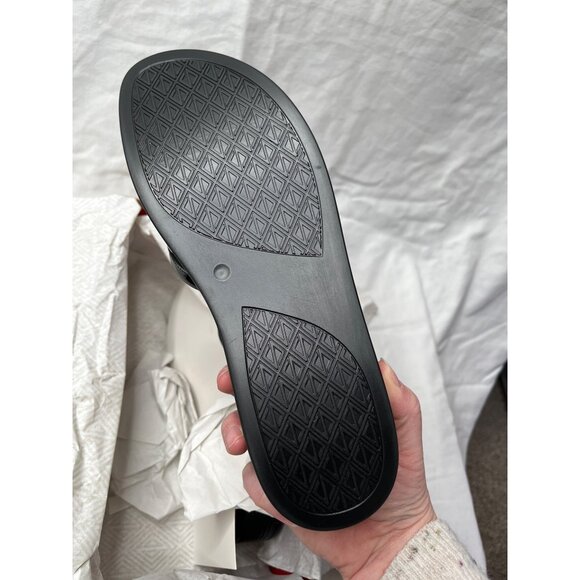 Donald Pliner Fifi Felt Wedge Boho Black Sandal  8.5 M - Picture 5 of 6